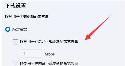 Win11零碎怎样限制后台下载更新的速度