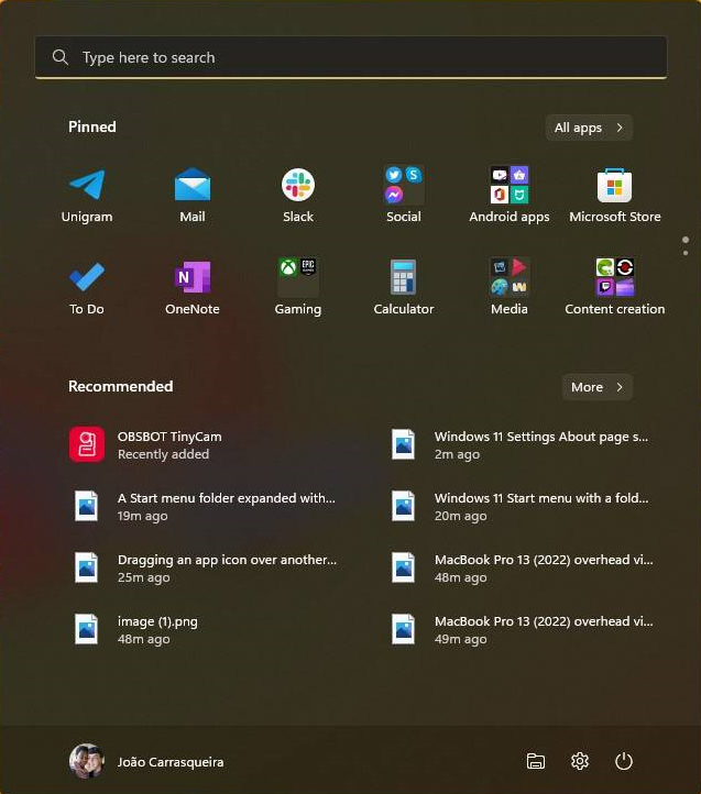 Win11 22H2如何创建开始菜单文件夹？
