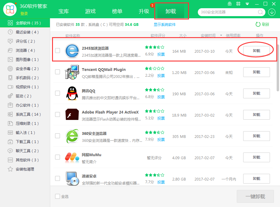 2345浏览器卸载了又反复出现如何办？