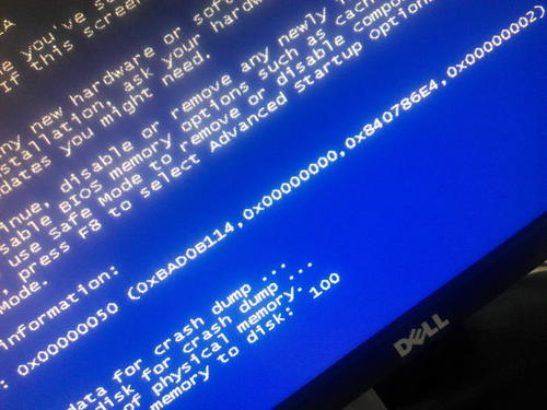 电脑蓝屏代码0x00000050处理办法