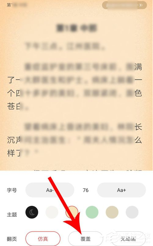 疯读小说怎样设置翻页方式