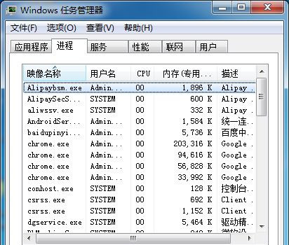 Win7旗舰版零碎如何查看程序占用的虚拟