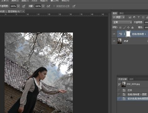 Photoshop雪景效果照片制造方法