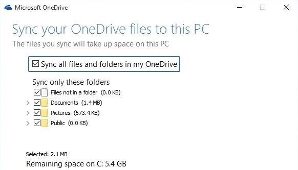 OneDrive软件怎样同步文件