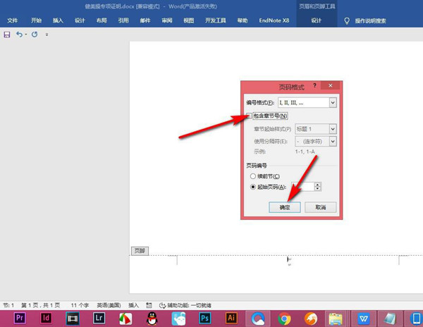 Word页码罗马数字怎样输入？