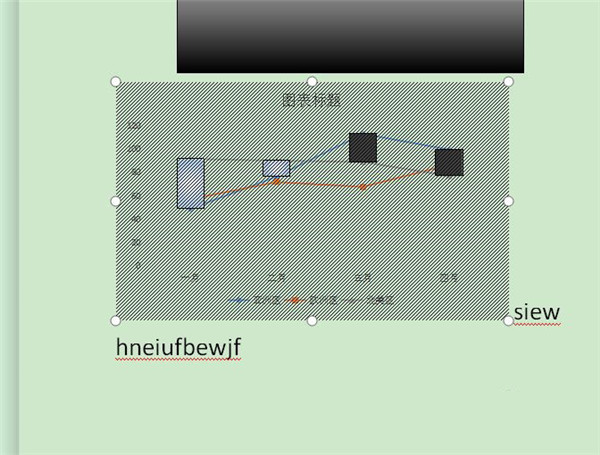 Word折线图怎样删除外框的实线？