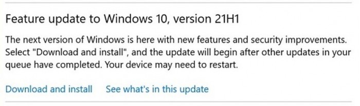 完美晋级Windows10 2021年5月功能更新