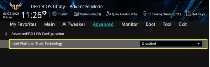 华硕电脑怎样开启TPM2.0