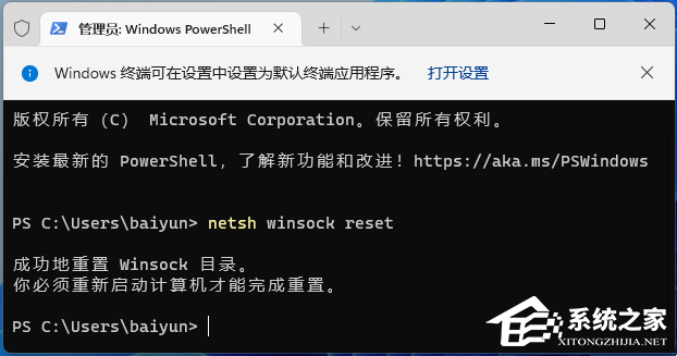 Win11运用flushdns命令后无法上网的三